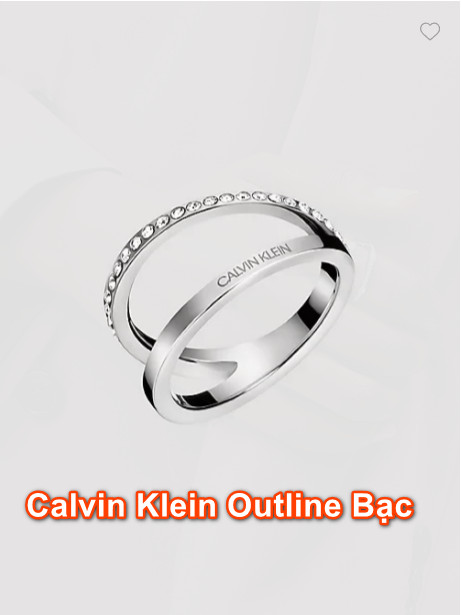 Calvin Kelin Outline Bạc - Vàng Trắng