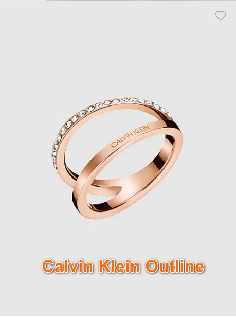 Calvin Kelin Outline Vàng Hồng