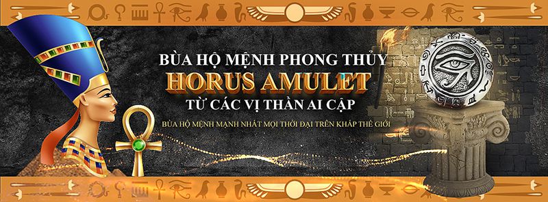 Bùa hộ mệnh Horus Amulet từ Ai Cập cổ đại